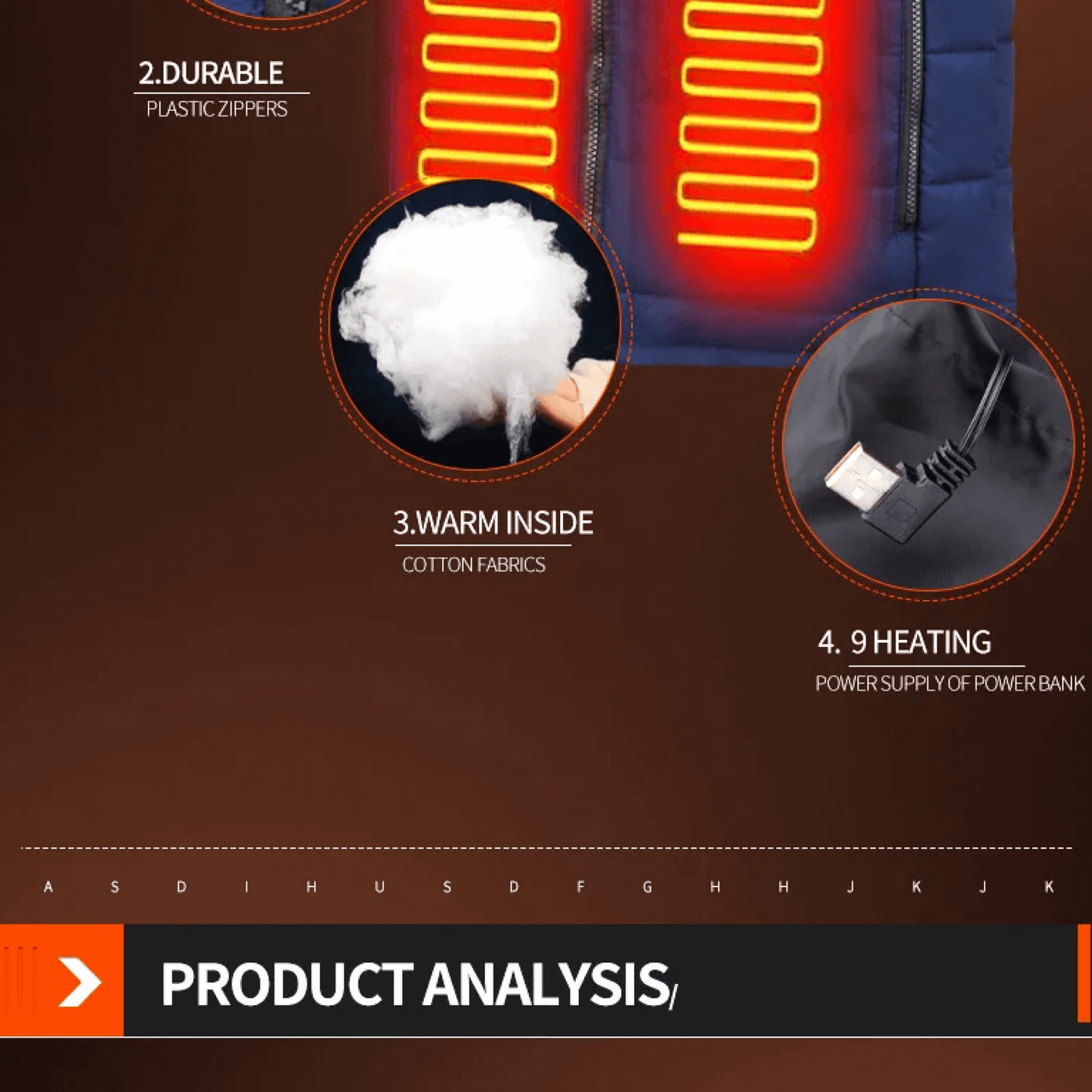 Heated Warming Vest Jacket for Men & Women, Electric Insulated Coat, Lightweight, Adjustable Fit, Ideal for Outdoor Activities & Cold Weather