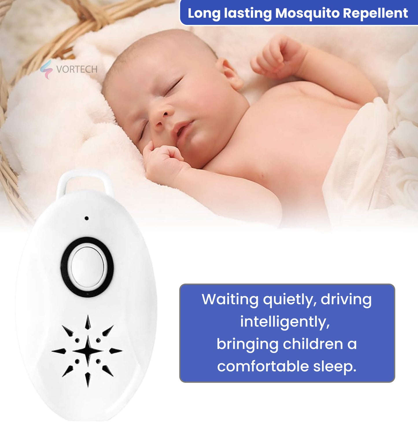 Portable Ultrasonic Fly Repellent | Battery Operated, Pet-Friendly & Ideal for Indoor and Outdoor Use