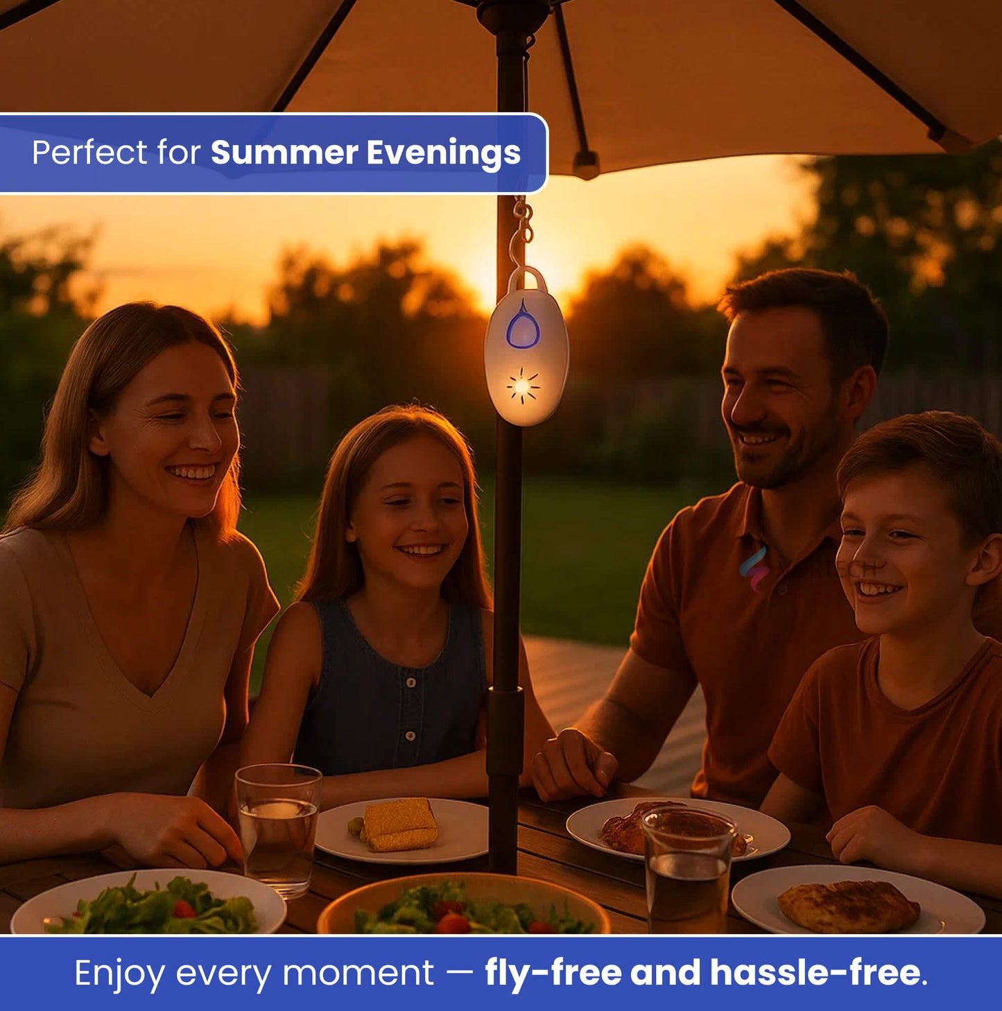 Portable Ultrasonic Fly Repellent | Battery Operated, Pet-Friendly & Ideal for Indoor and Outdoor Use