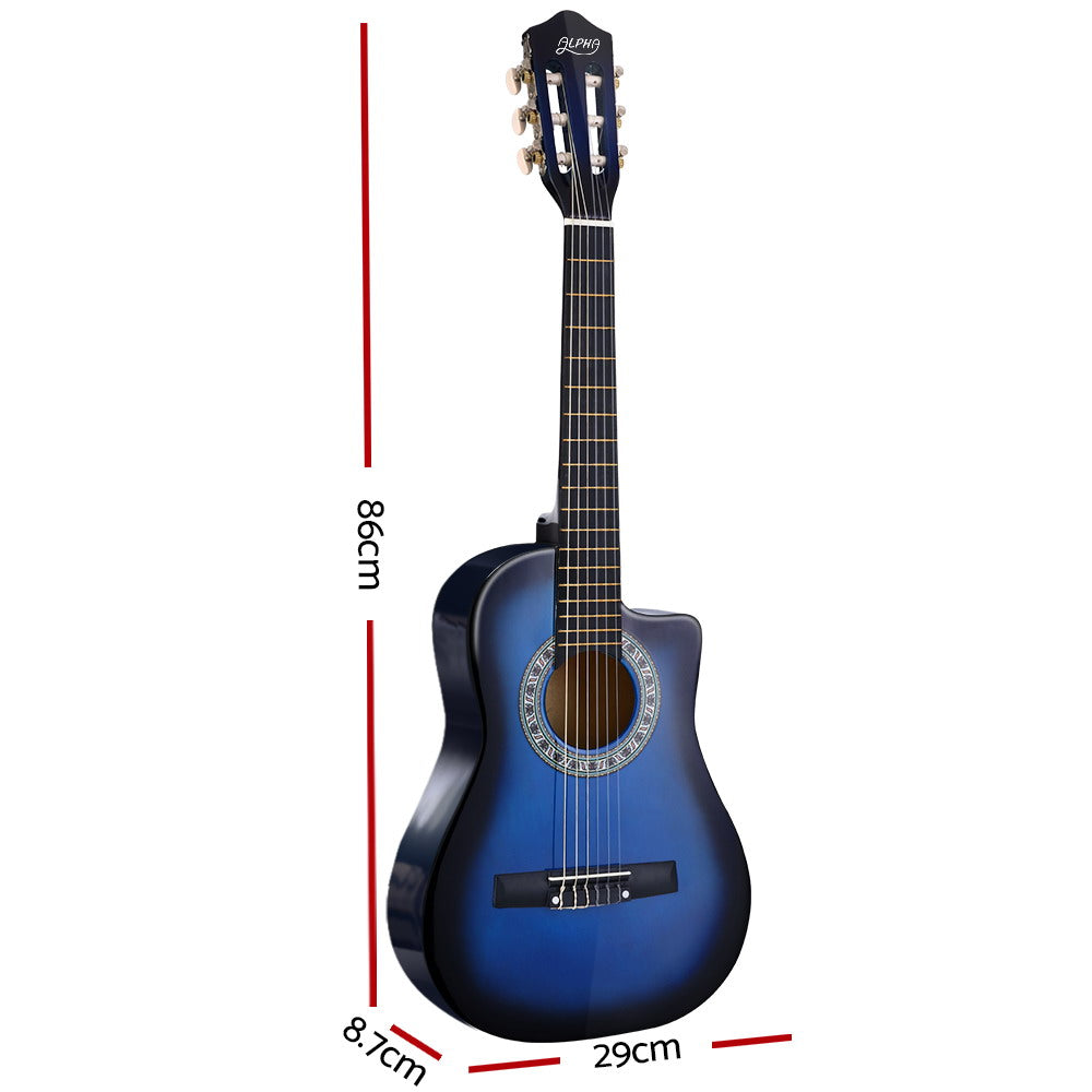 Kids Guitar: Acoustic Children's Guitar for Music Beginners - Ideal Gift for 5 Year Olds - Pink & Blue Options