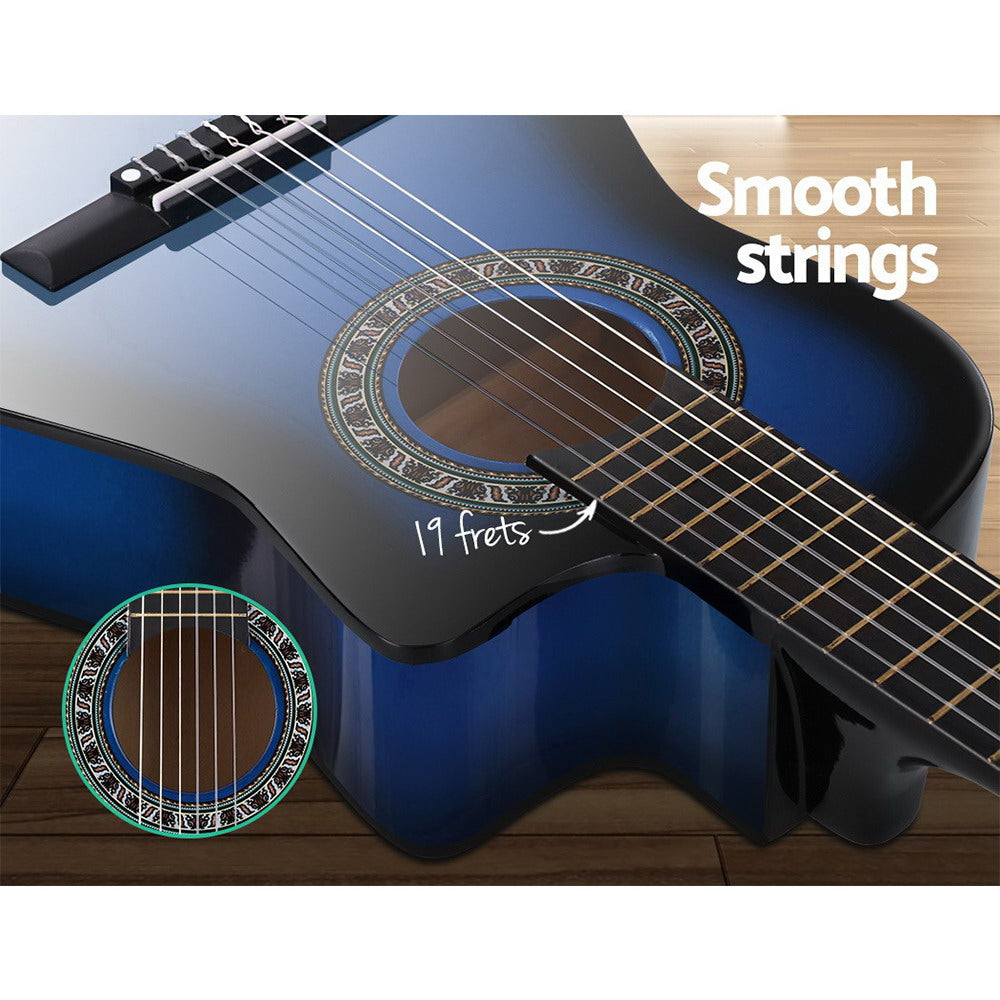 Kids Guitar: Acoustic Children's Guitar for Music Beginners - Ideal Gift for 5 Year Olds - Pink & Blue Options