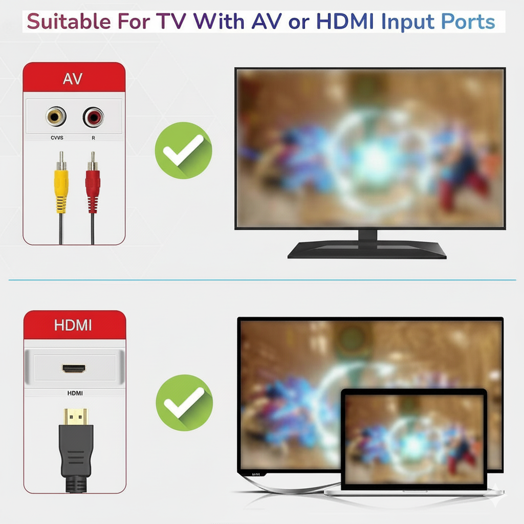 Classic Game Console with 620 Built-In Games | Plug-and-Play with Dual Controllers for Family Fun and Nostalgic Gaming