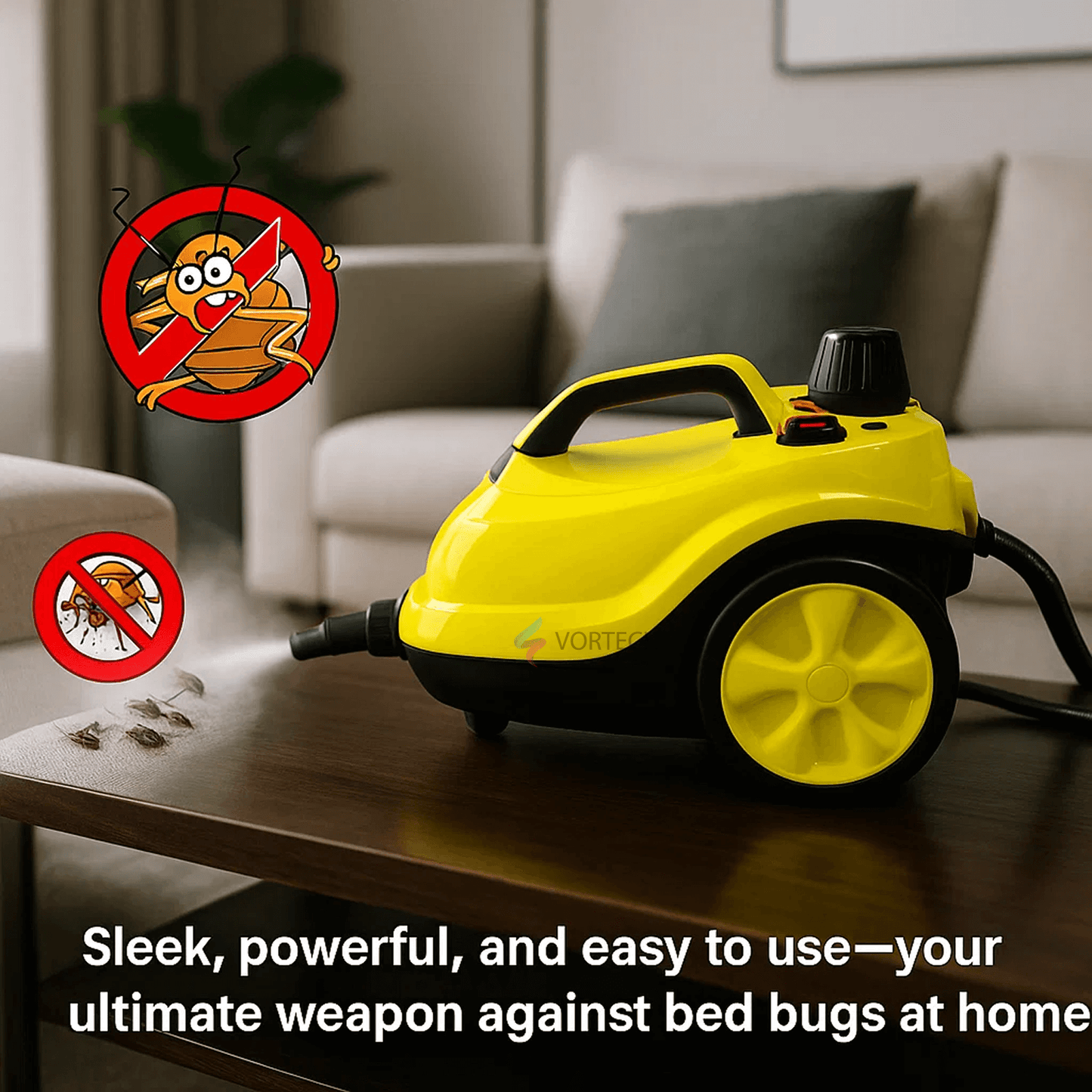 Steam Cleaner for Bed Bugs | High Temperature, Large Capacity & Effective for Home Use