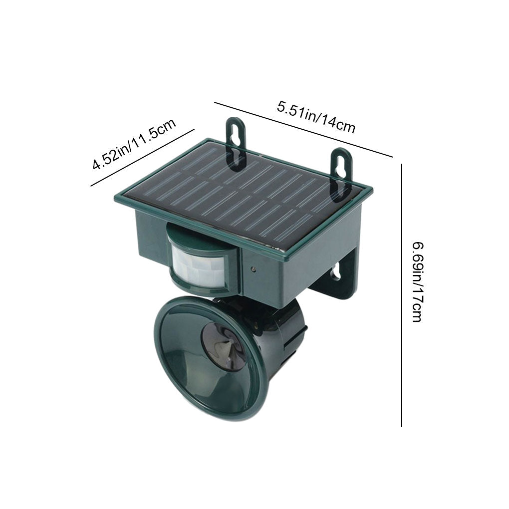 Motion Sensor Bird Deterrent | Eco-Friendly Pigeon Repeller with Sound Scarer for Gardens & Outdoor Spaces