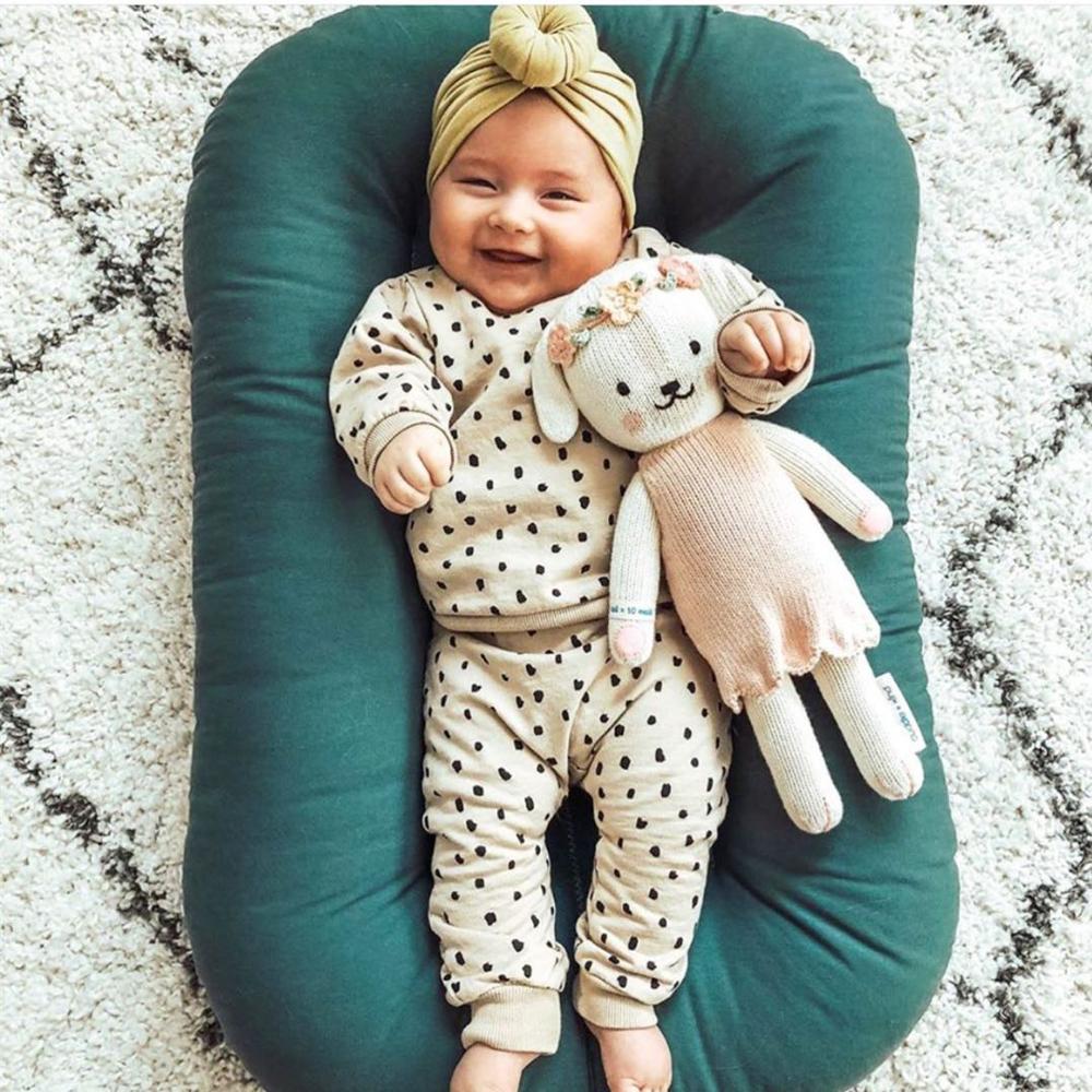 Organic Baby Lounger | Ultra-Soft, Breathable & Travel-Friendly for Cozy Playtime and Naptime