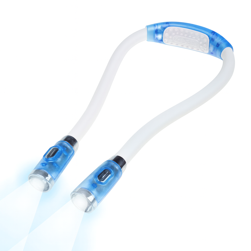 Hands-Free Flexible LED Neck Light | Adjustable Brightness for Reading, Crafts & Night Walking