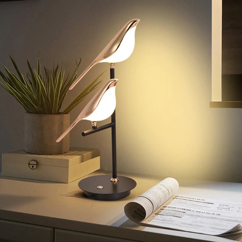 LED Table Lamp with Adjustable Brightness and Modern Design for Home Office & Bedroom Use