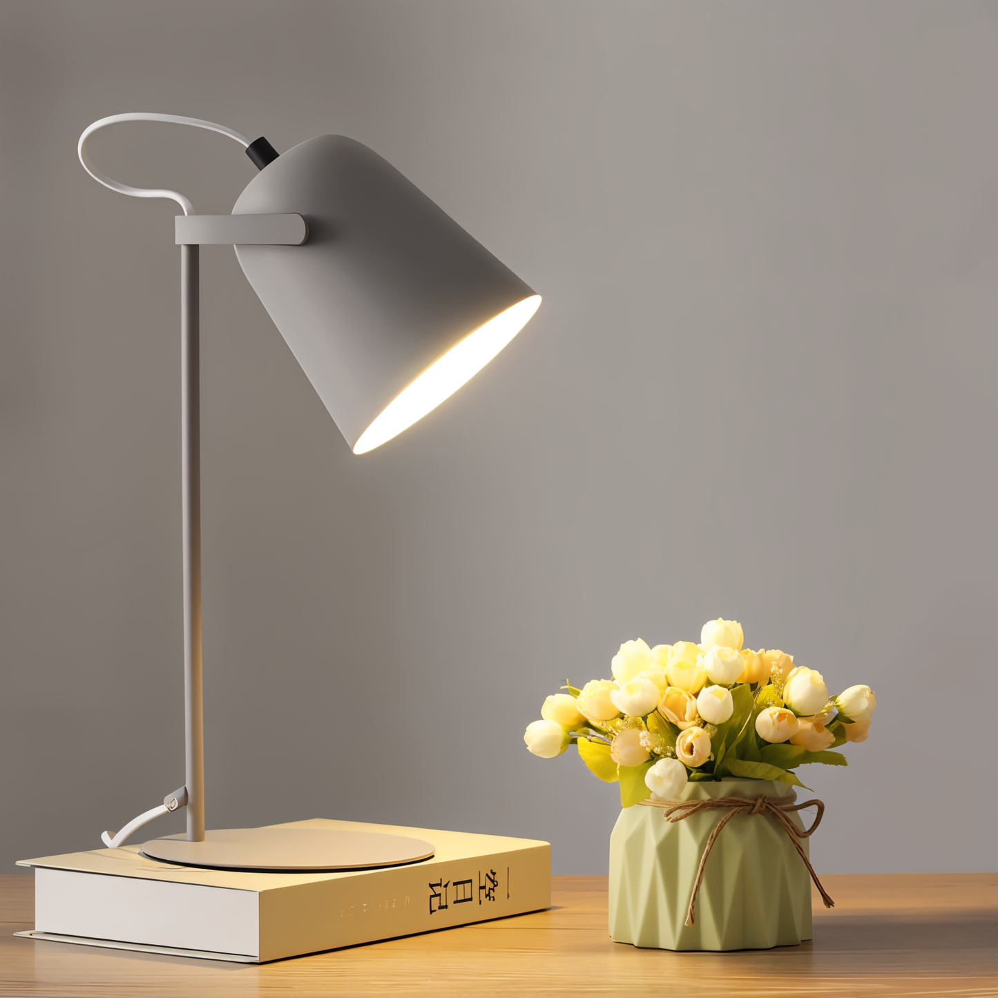 LED Adjustable Desk Lamp - Nordic Style Macaron Design for Home Office & Study Use