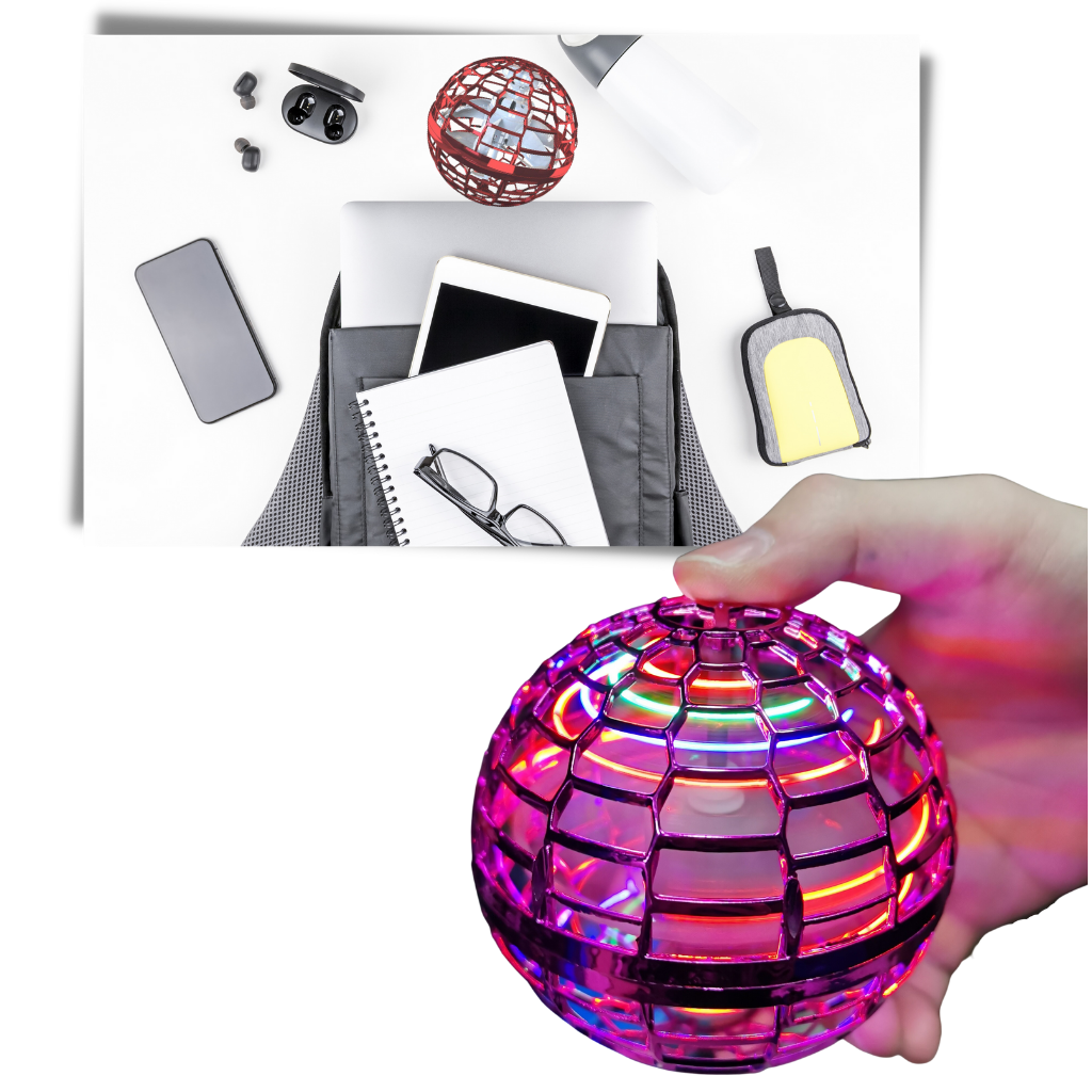Hoverball Magic Flying Spinner – Sensory Toy with LED Lights