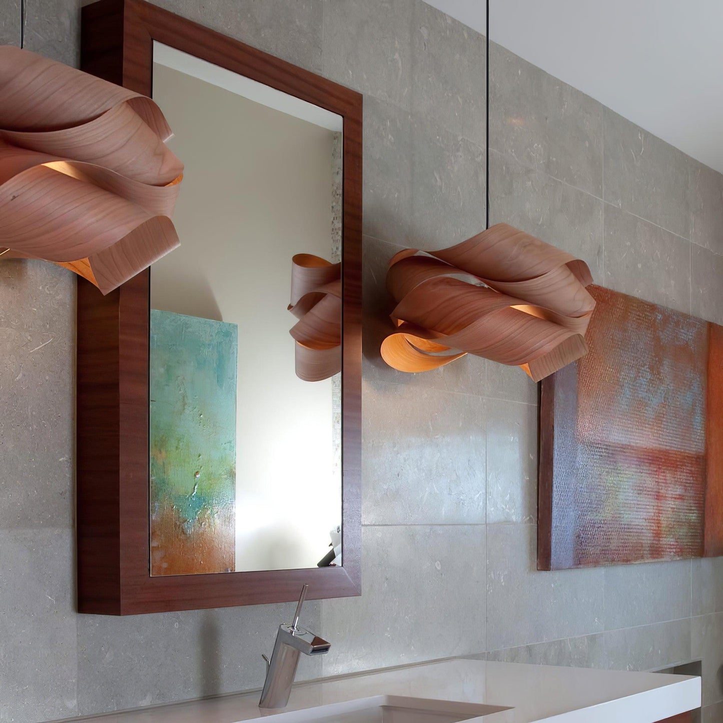 Modern Link Pendant Light Fixture - Adjustable Height, Industrial Design for Kitchen Island & Dining Areas