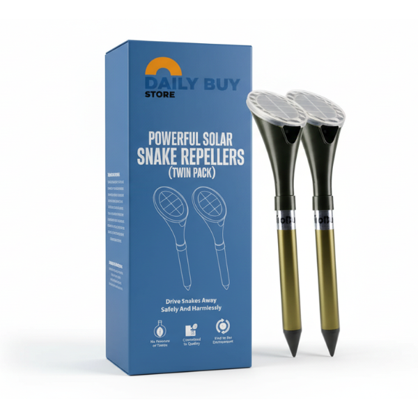 Powerful Solar Snake Repeller | 8th Generation, Advanced Vibration Technology for Family & Pet Safety Outdoors