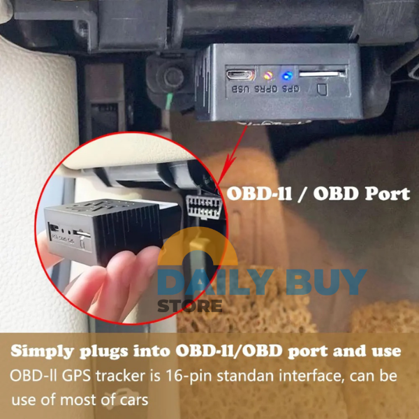 Car Tracker No Subscription – OBD2 GPS Car Tracking Device | Plug & Play Real-Time Car GPS Tracker