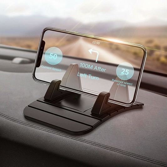 Non-Slip Phone Holder for Car | Silicone Gel, Hands-Free Design & Ideal for GPS Navigation