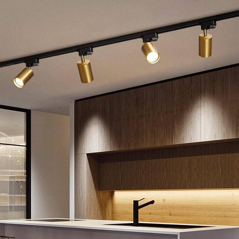 LED Recessed Rail Lighting Fixture - 3/4/5 Light Options for Modern Home Illumination
