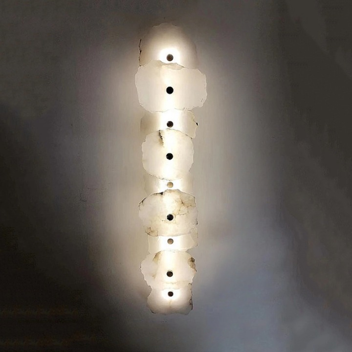 Modern Irregular Marble Wall Lamp - Unique Decorative Lighting Fixture for Living Room & Bedroom