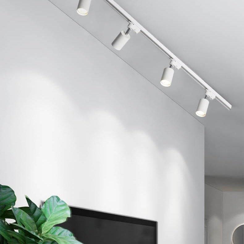 LED Recessed Rail Lighting Fixture - 3/4/5 Light Options for Modern Home Illumination