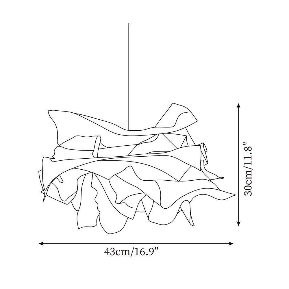 Nordic Paper Cloud Pendant Lamp - Modern Hanging Light Fixture for Living Room & Dining Room