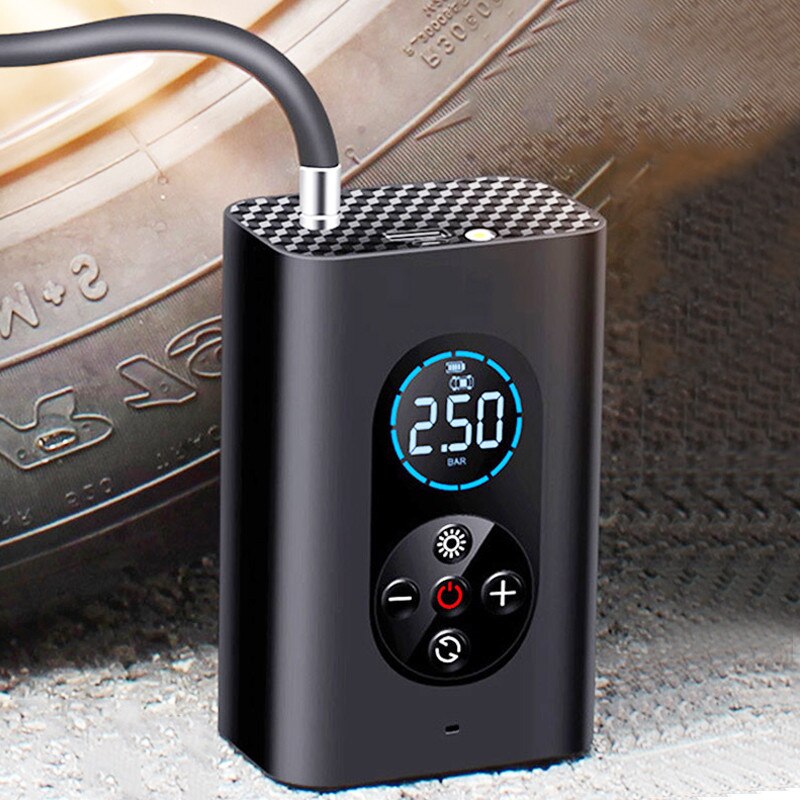 Portable Tire Inflator, Compact Air Pump - High-Power Mini Air Compressor for On-the-Go Use