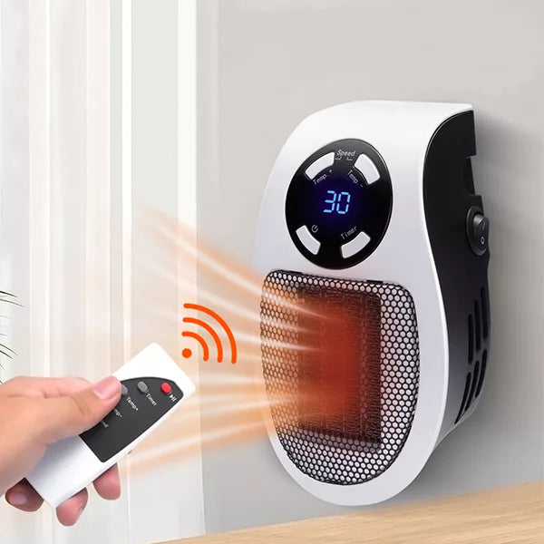 Electric Portable Space Heater | Remote Control, Fast Heating & Energy Efficient for Home and Office Use