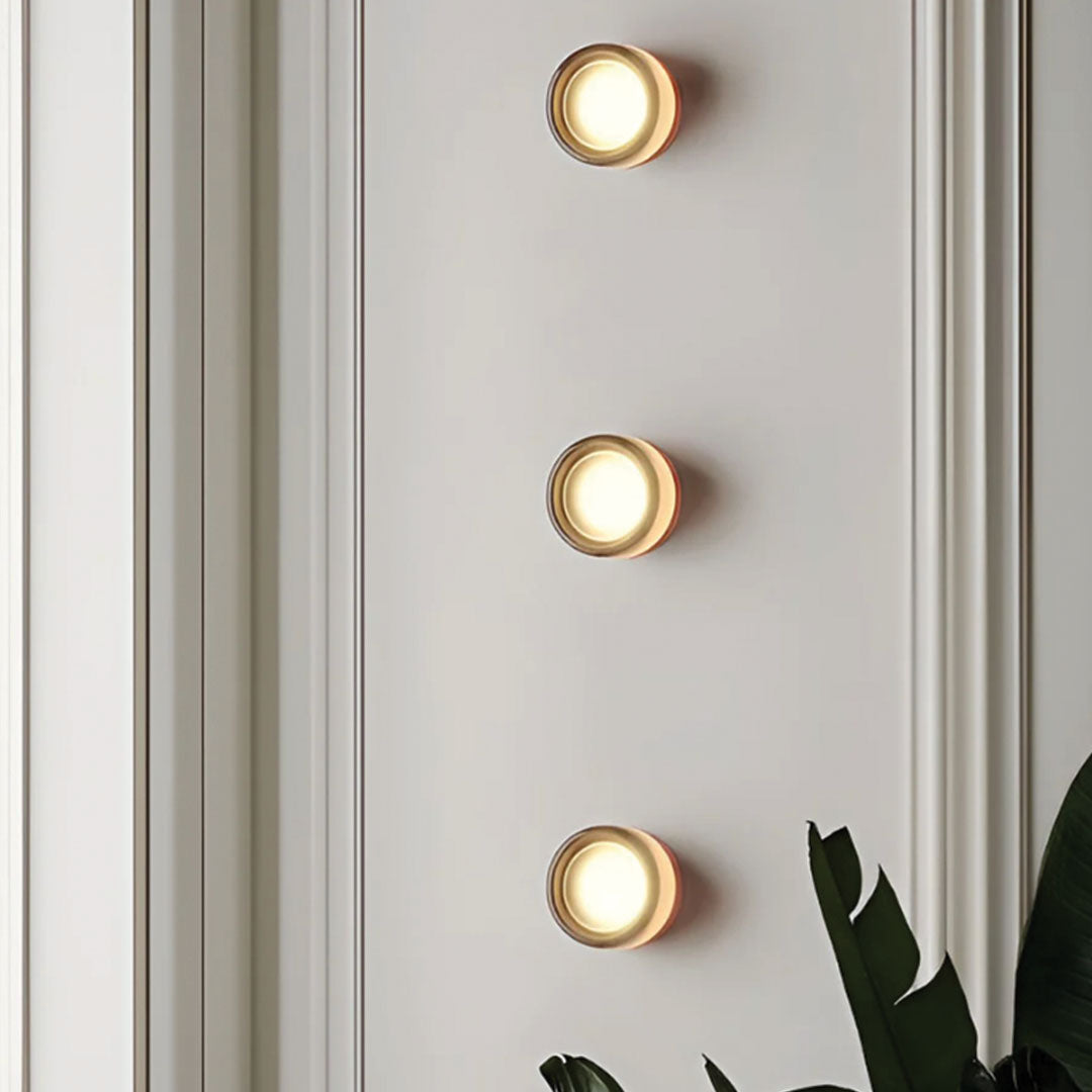 LED Dimple Wall Sconce Light Fixture - Modern Design for Living Room, Bedroom, and Hallway Lighting