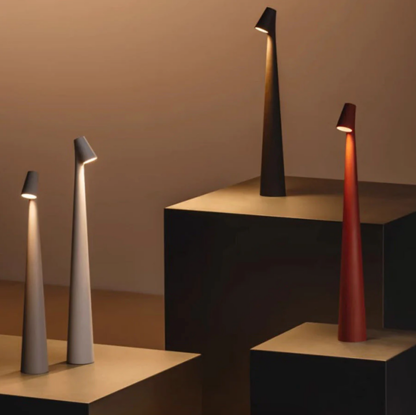 LED Cordless Table Lamp - Nordic Minimalist Design Mood Light for Reading & Home Decor