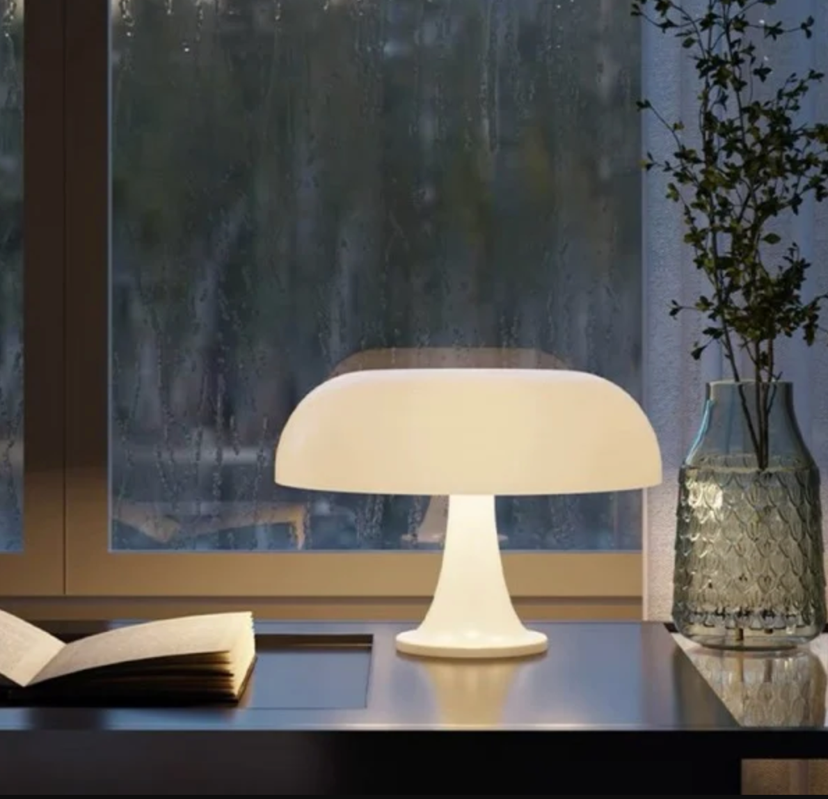 Nordic Mushroom LED Table Lamp - Modern Decorative Light for Home, Bedroom, and Living Room