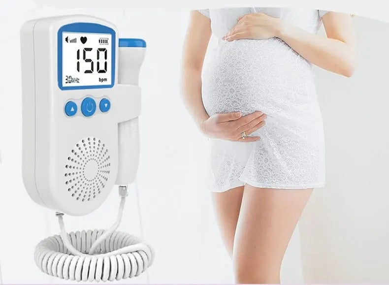 Fetal Doppler Heartbeat Monitor - Hear Your Baby’s Heartbeat Anytime – Safe & Easy-to-Use Monitor