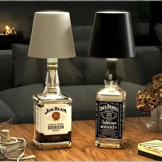 Wireless Dimmable Touch Table Lamp - USB Rechargeable Night Light with 3 Color Options for Home, Office, Bar, and Study Use