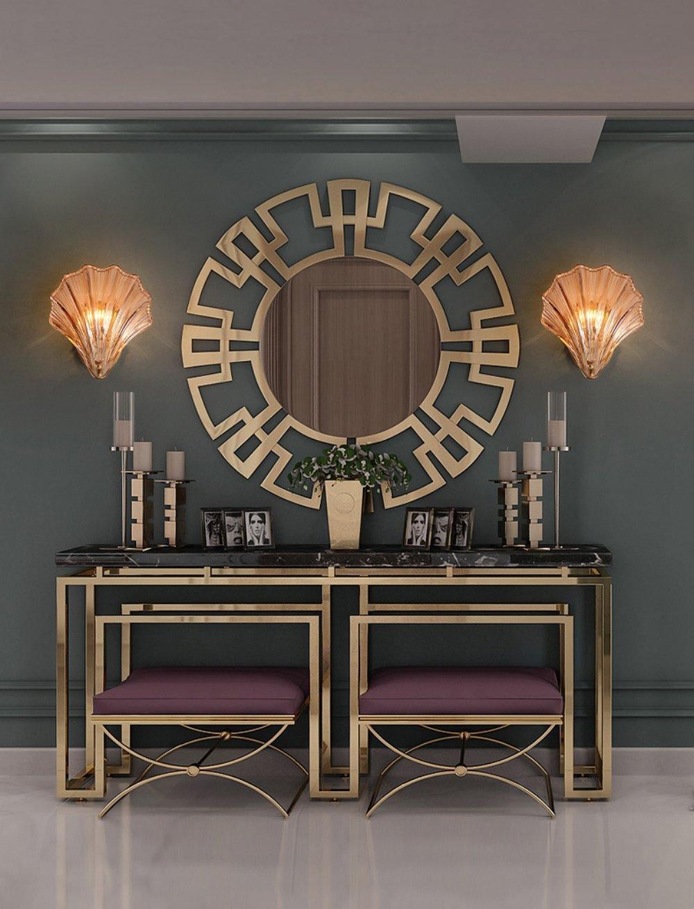 Shell Wall Light Fixture - Coastal Style Sconce for Living Room, Bedroom, and Hallway Decor