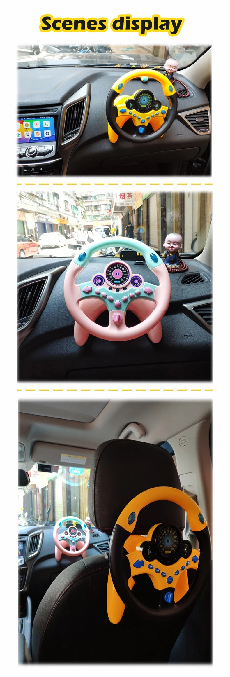 Childrens Steering Wheel Toy - Fun and Engaging Steering Wheel Toy for Young Car Enthusiasts