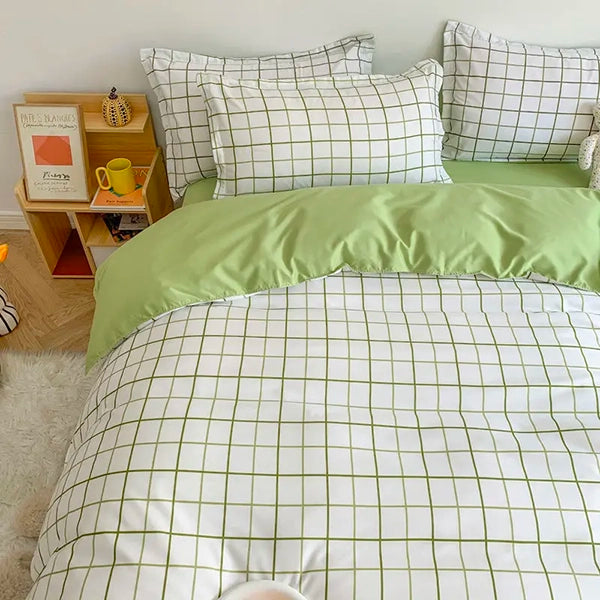 Soft Bedding Set green