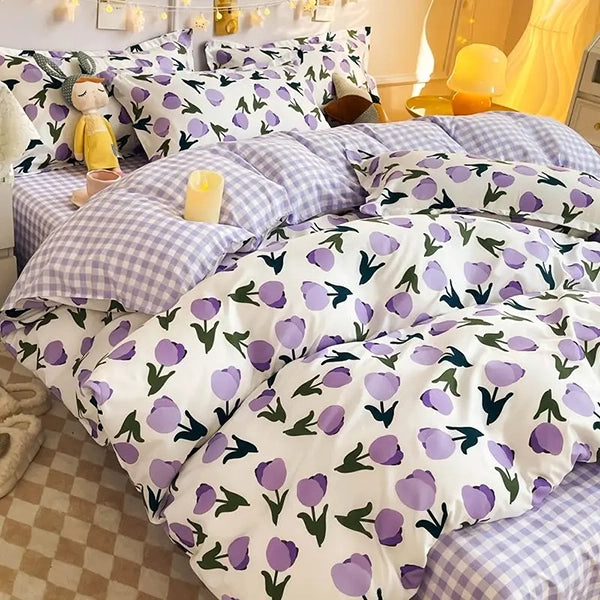 Soft Bedding Set purple