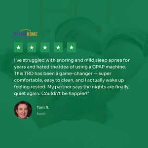 Sleep Apnea Treatment Without CPAP – At-Home Tongue Retaining Device for Snoring Relief