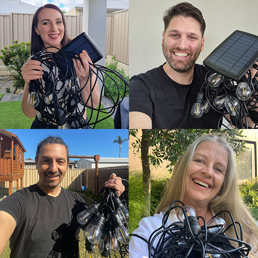 LED Festoon String Lights - 2025 Edition, Waterproof Outdoor Decorative Lighting for Patios, Gardens, and Events