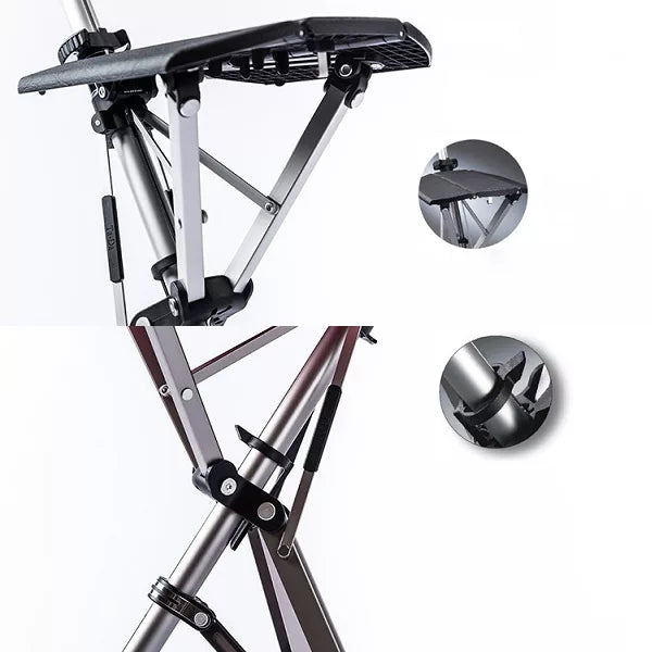 Folding Walking Cane with Seat | Lightweight, Non-Slip & Ideal for Active Seniors and Outdoor Use
