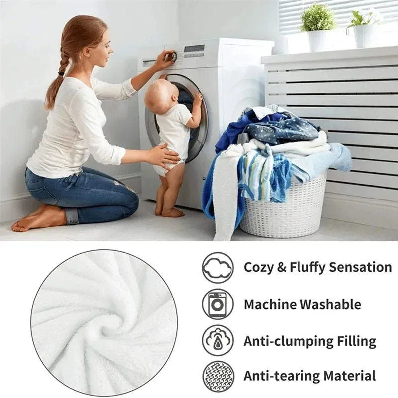 Plush Wool Blanket | Exceptional Warmth, Machine Washable & Versatile Comfort for All Seasons