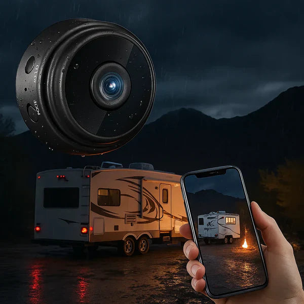 Wireless Waterproof Reverse Camera | 360° Rotatable Mount, Motion Detection & Ideal for Motorhomes, Trucks, and Trailers