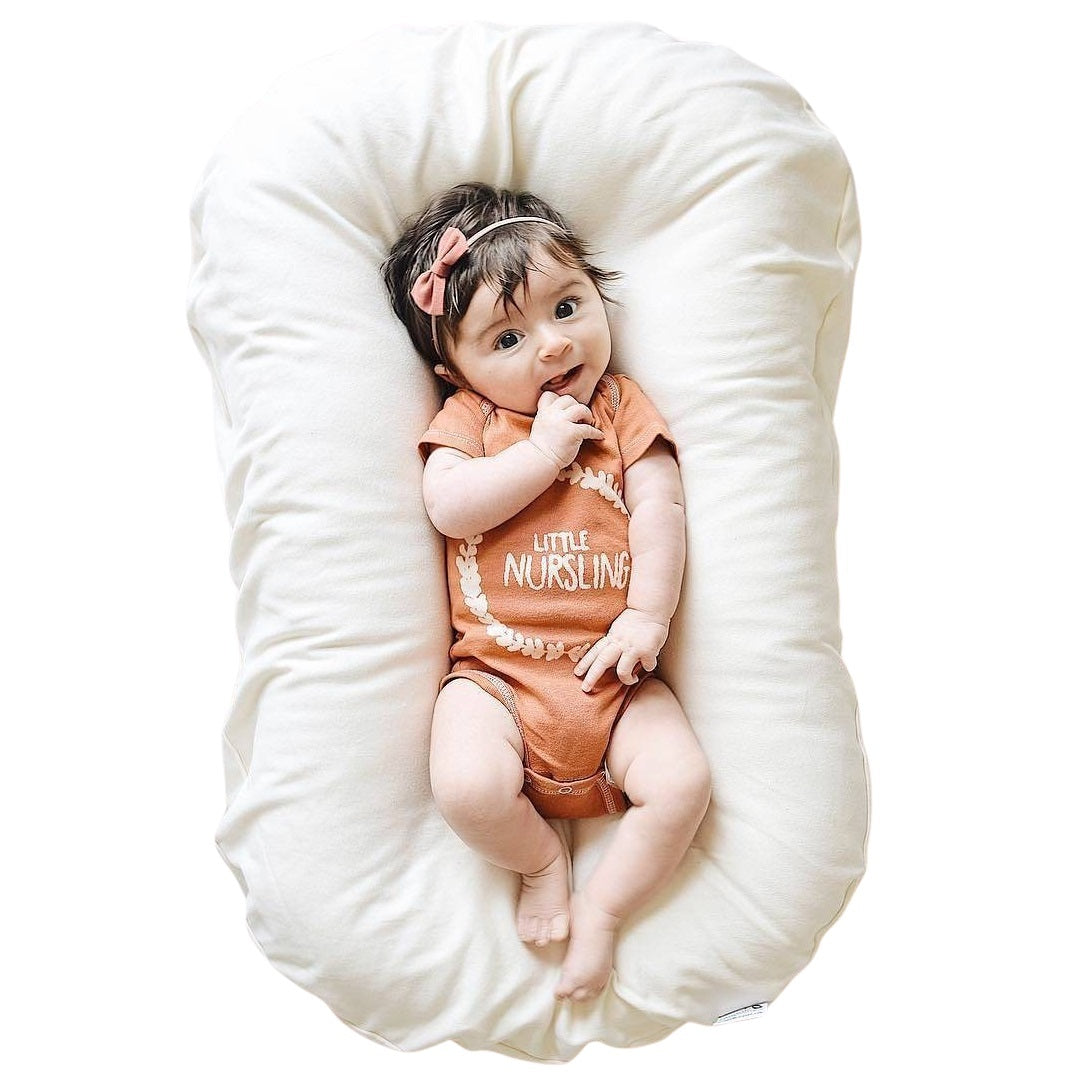 Newborn Lounger - Baby Lounge Cocoon, Infant Nest Pillow, & Comfortable Newborn Cushion Bed