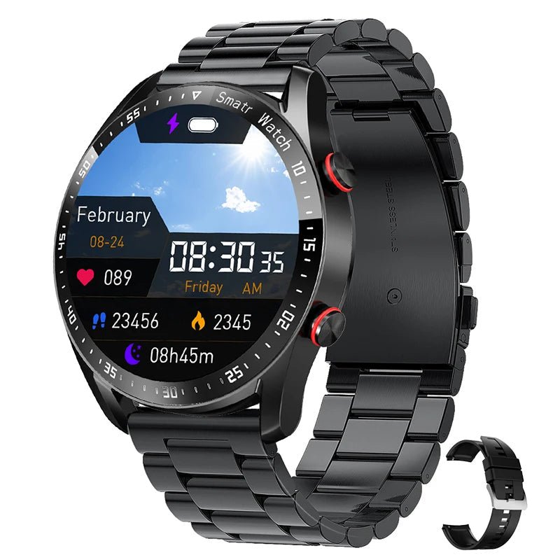 Glucose Monitoring Smartwatch | Painless Blood Sugar Tracking, Heart Rate & Sleep Monitor for Diabetes Management