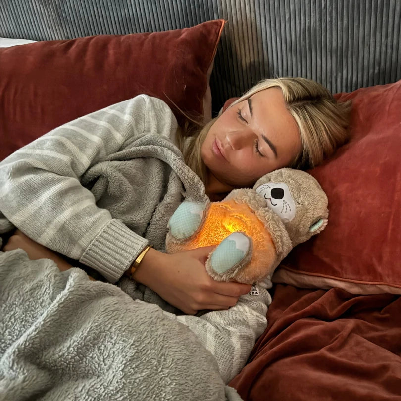 Snuggle Breathing Otter Bear | Soft Plush, Soothing Music & Ideal for Babies' Naptime and Bedtime Comfort