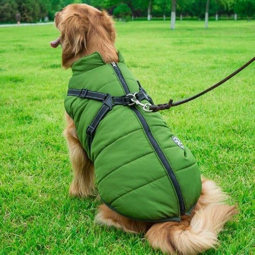 Waterproof Dog Jacket with Harness | Insulated, Warm & Weather-Ready for Extreme Cold and Wet Conditions