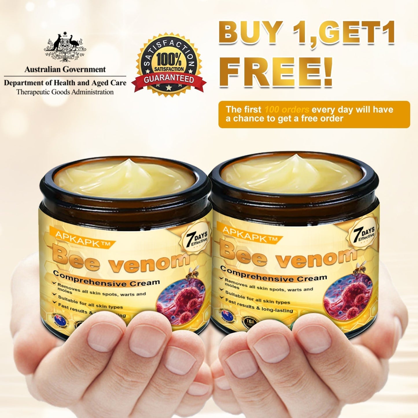 Bee Venom Comprehensive Cream | Anti-Aging, Firming & Hydrating for All Skin Types