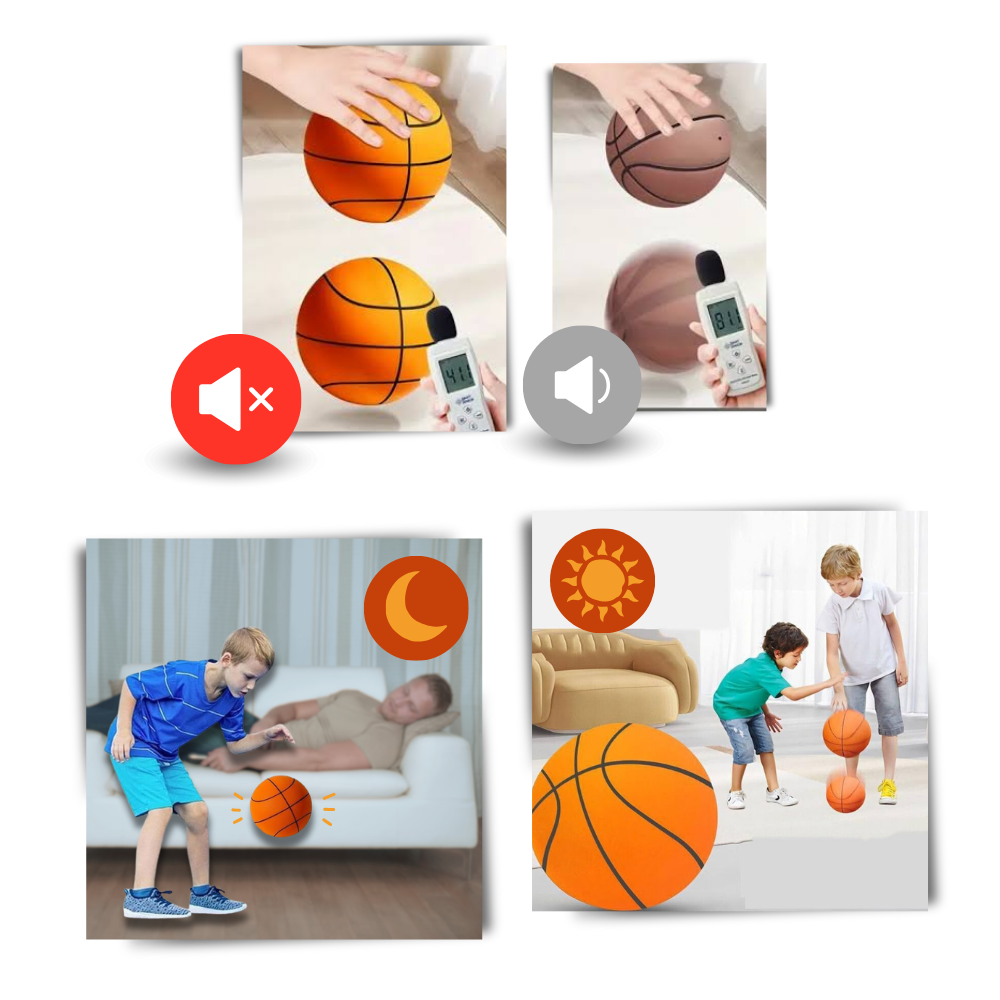 Silent Basketball – Fun and Safe Sports Activity - Soundless Ball