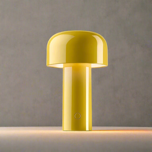 LED Mushroom Rechargeable Table Lamp - Portable Night Light with Adjustable Brightness for Home, Office, and Outdoor Use