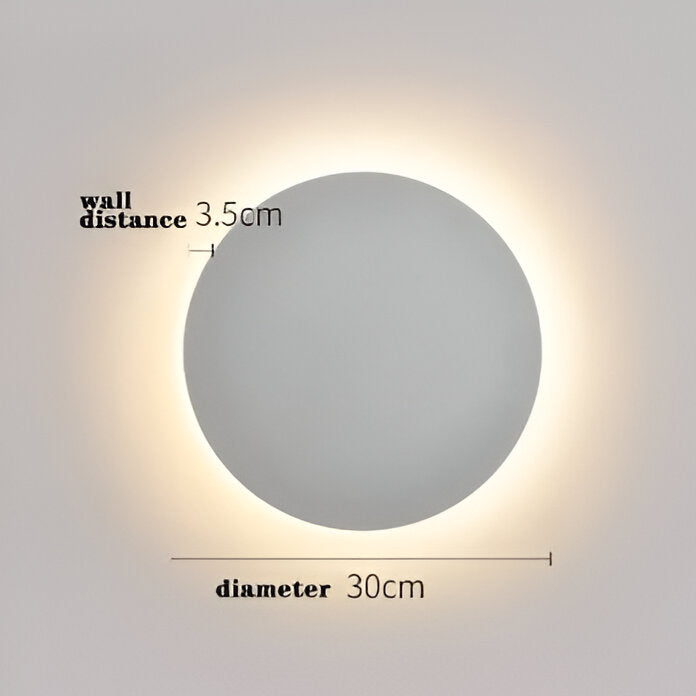 LED Sensor Wall Lamp - Modern Nordic Round Design for Indoor Lighting & Home Decor