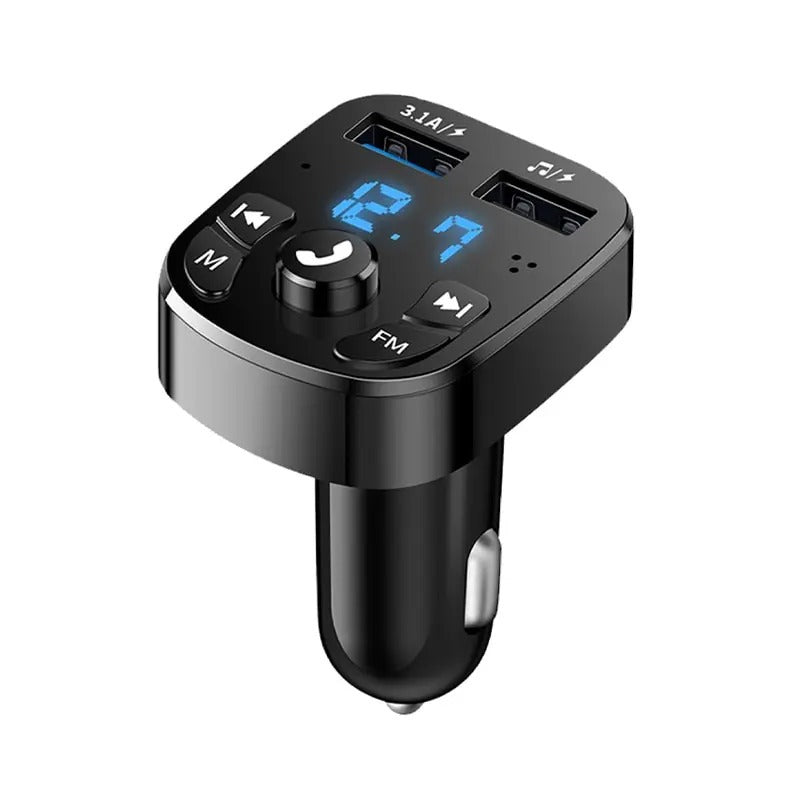 Car MP3 Player with Dual USB Fast Charger | Bluetooth 5.0, FM Transmitter & Hands-Free Calling for Enhanced Driving Experience