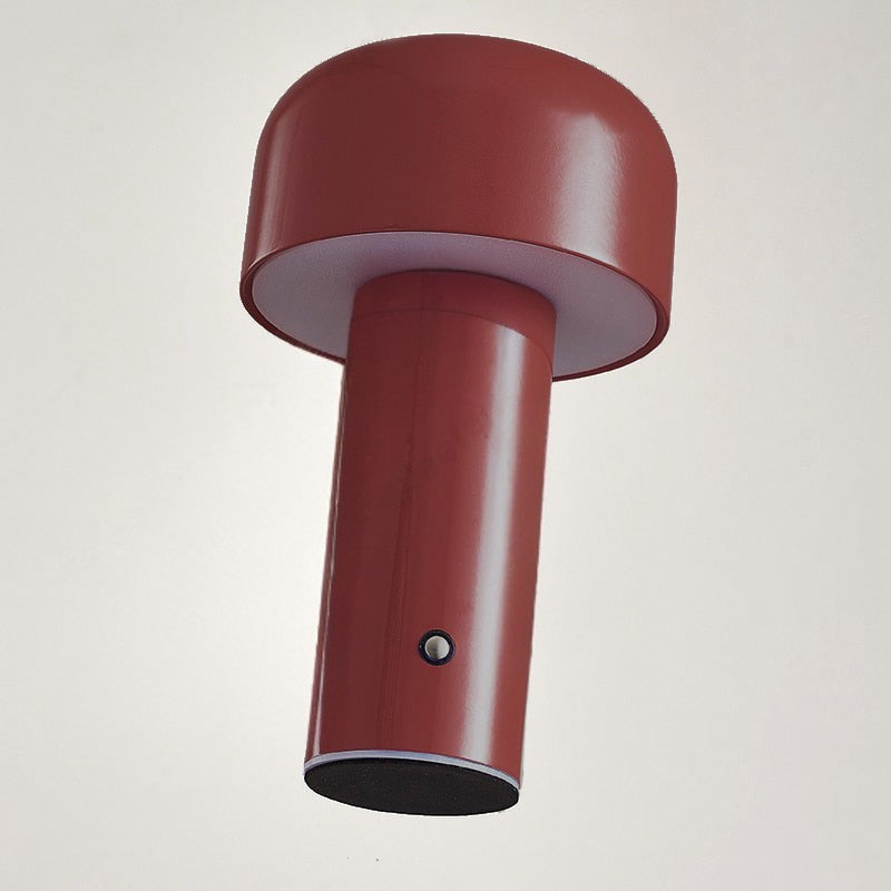 LED Cordless Table Lamp - Italian Mushroom Design for Indoor & Outdoor Use, Battery Operated Lighting Solution