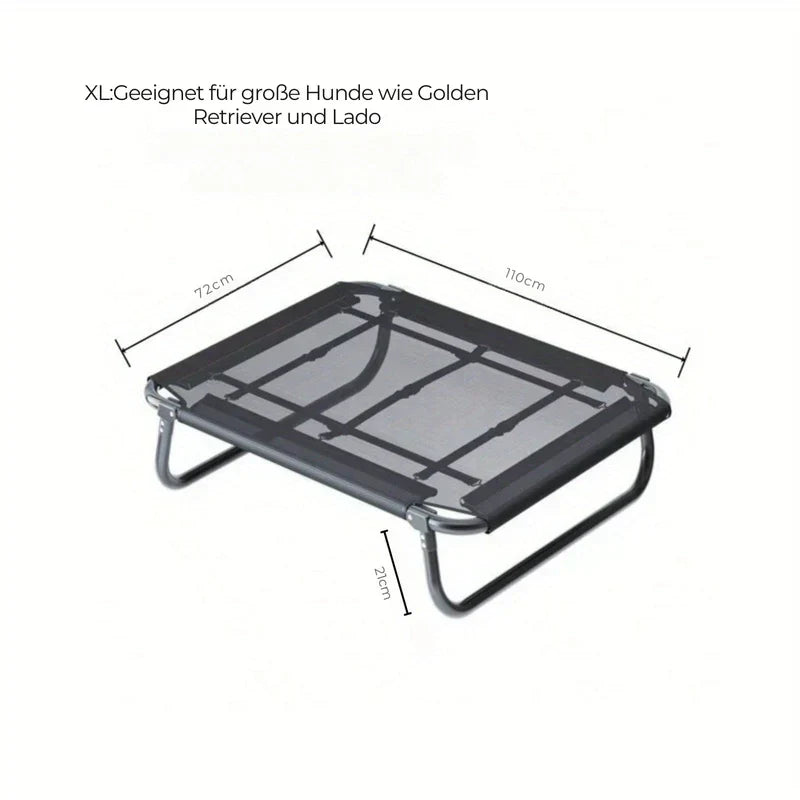 Collapsible Dog Bed | Breathable, Water-Repellent & Ideal for Indoor and Outdoor Use