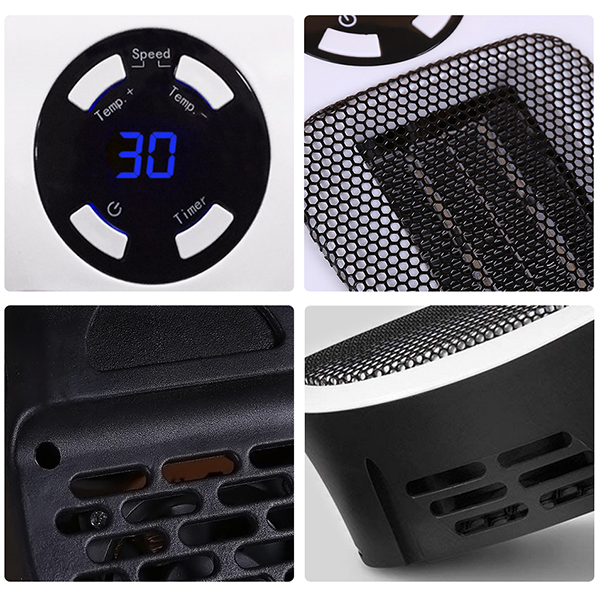 Electric Portable Space Heater | Remote Control, Fast Heating & Energy Efficient for Home and Office Use