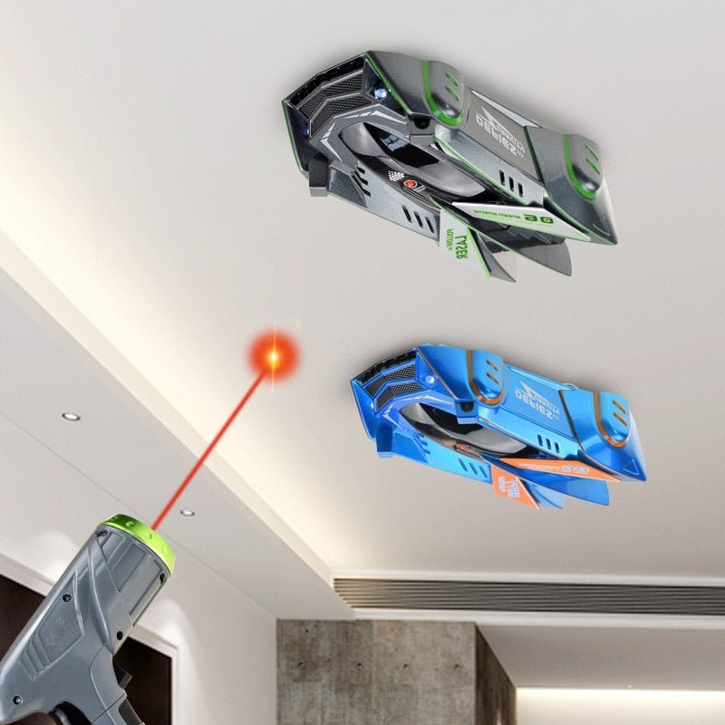 Laser-Controlled Wall Climbing RC Car | Gravity-Defying, LED Lights & Stunt Ready for Indoor Racing Fun